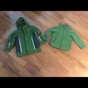 L.L. Bean Winter Coat w/removable fleece jacket